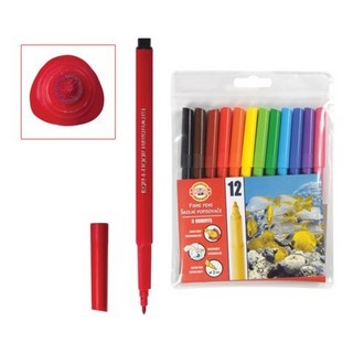 Фломастеры 12цв. KOH-I-NOOR трехгранные