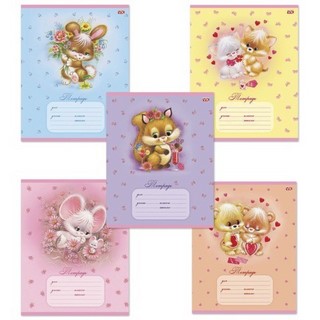 Тетрадь 12л клетка Пушистики ХАТБЕР