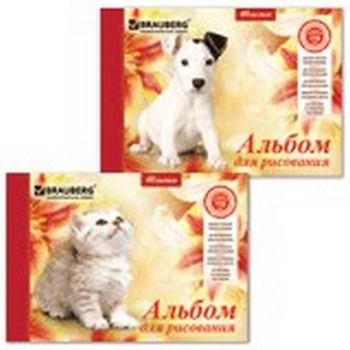 Альбом для рисования 40л./завязки Любимчик...