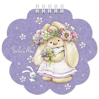 Блокнот А6  60л. Зайка Ми на гребне ХАТБЕР...