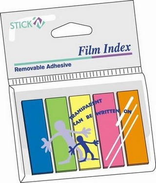 Закладки самоклеящиеся 12х45  HOPAX 5цв. 2...