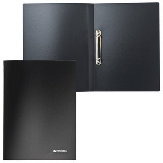 Папка с 2 кольцами 21мм Brauberg 0,5мм арт...