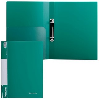 Папка с 2 кольцами 25мм Brauberg Стандарт