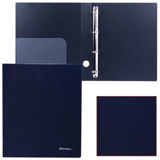 Папка с 4 кольцами 40мм Brauberg Диагональ...