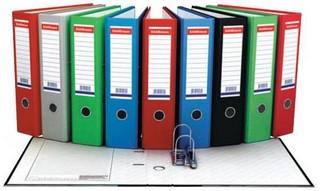 Папка-файл 70мм бумвинил ЕК цветная