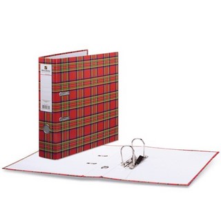 Папка-файл 80мм мрамор BRAUBERG Шотландка