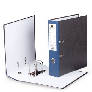 Папка-файл 80мм мрамор BRAUBERG цветной ко...