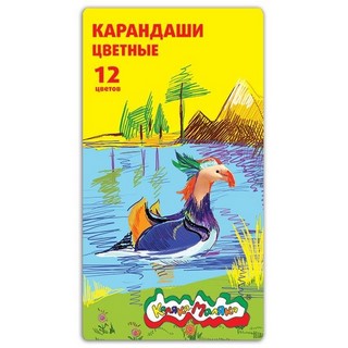 Карандаши цветные 12цв. Каляка-Маляка мет....