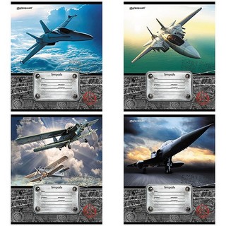 Тетрадь 12л клетка Авиация schoolФормат