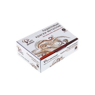 Краски акриловые  6цв.  АРТФормат Металлик...