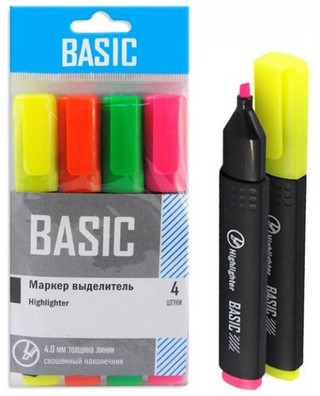 Набор текстовыделителей 4цв. SH арт.109005...
