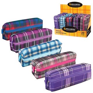Пенал-косметичка Шотландия BRAUBERG