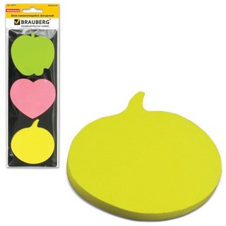 Блок для записей фигурный BRAUBERG , Ассор...