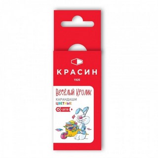 Карандаши цветные  6цв. КРАСИН 88мм