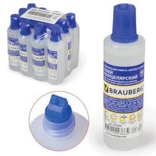 Клей силикатный  50мл BRAUBERG с аппликато...