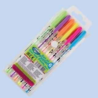 Набор гелевых ручек 6 цветов CENTRUM неон