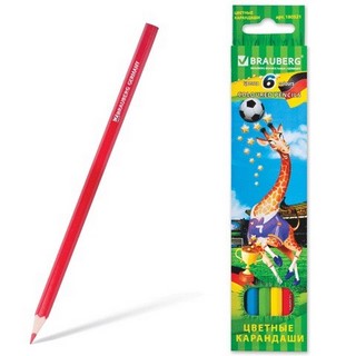 Карандаши цветные 6цв. Football match BRAU...