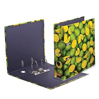 Папка-файл 80мм лам.картон   HERLITZ Лаймы...