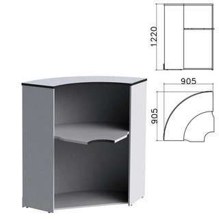 Стойка ресепшн угловая Монолит (ш905*г905*...