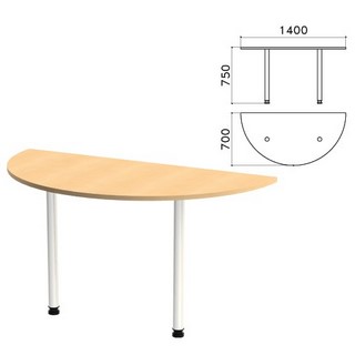 Стол приставной полукруг Монолит 1400х700х...