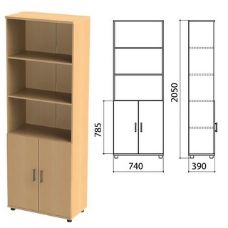 Шкаф полузакрытый Монолит, 740х390х2050мм,...