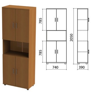 Шкаф полузакрытый Монолит, 740х390х2050мм,...