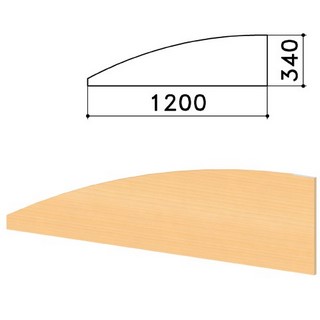 Экран-перегородка Монолит, 1200х16х340 мм,...