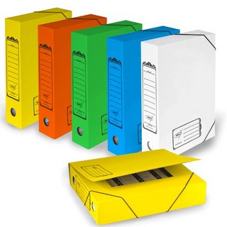 Короб архивный А4  75мм гофрокартон цветно...