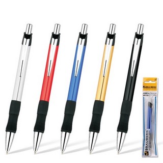 Ручка шариковая  Brauberg синяя бизнес-кла...