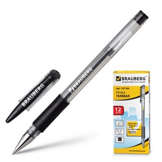 Ручка гелевая Brauberg Nomber One 0.5мм че...