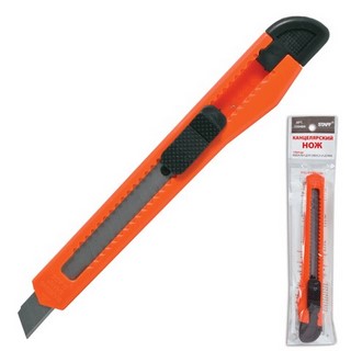 Нож канцелярский малый 9мм STAFF