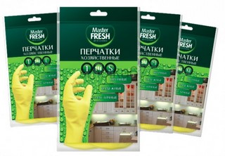Перчатки хоз. резиновые  Мастер Фреш прочн...