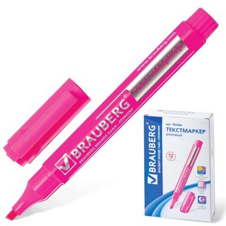 Маркер-выделитель BRAUBERG розовый Energy ...