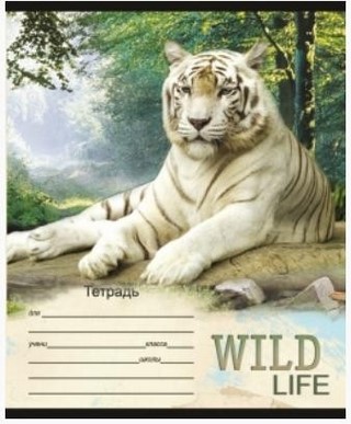Тетрадь 24л клетка Дикие животные ПРОФ-ПРЕ...