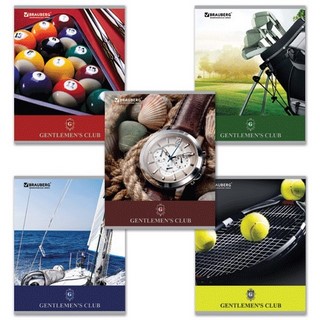 Тетрадь 48л клетка Клуб джентельменов BRAU...