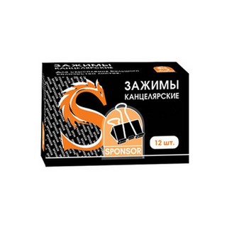 Зажим 19мм SPONSOR (1шт)