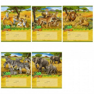 Тетрадь 12л клетка Семья животных ПРОФ-ПРЕ...