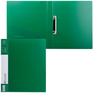 Папка с 2 кольцами 35мм Brauberg Стандарт