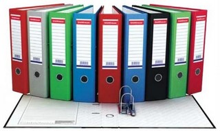 Папка-файл 50мм бумвинил ЕК цветная