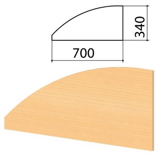 Экран-перегородка Монолит, 700х16х340 мм, ...