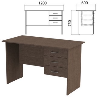 Стол письменный Канц, 1200х600х750 мм, тум...