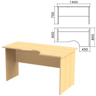 Стол письменный эргономичный Канц (ш1400*г...