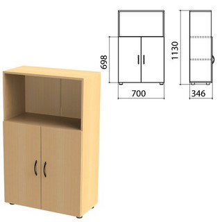 Шкаф полузакрытый Канц, 700х350х1130мм, цв...