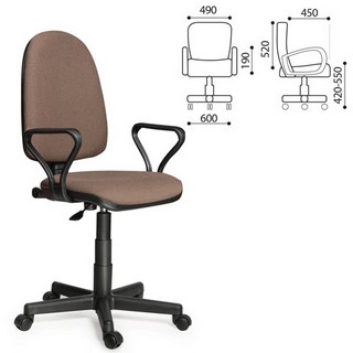 Кресло оператора Престиж с подлокотниками,...