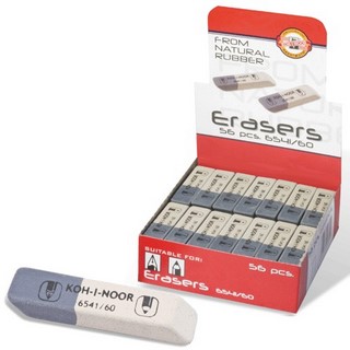 Ластик KOH-I-NOOR 6541/60 бело-серый