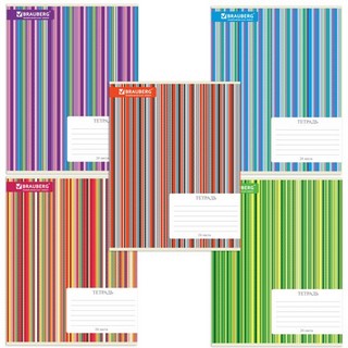 Тетрадь 24л клетка Полосы