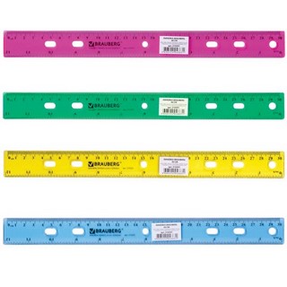 Линейка п/м 30см тонированная Brauberg арт...