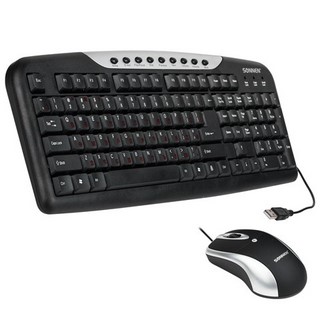 Набор клавиатуры проводной SONNEN KB-S110,...
