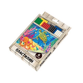 Пластилин  6цв. schoolФормат Дикая планета...