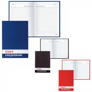 Ежедневник А5 128л. недат. STAFF тверд. ла...